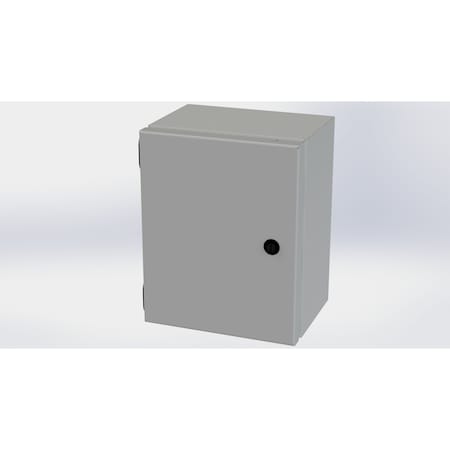 Saginaw Control & Engineering 1/4 Turn Latch Electrical Enclosures, 10 in H, 6 in D, 8 in W, NEMA 3R, 4, 12, 13, Carbon Steel SCE-10086ELJ